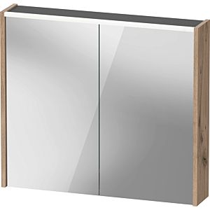 Duravit D-Code armoire à glace DC7106055552000 800x700x148, chêne mat marbré, prise J, éclairage LED