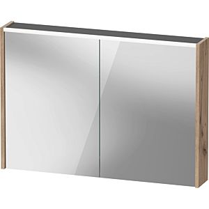 Duravit D-Code armoire à glace DC7107055552000 1000x700x148, chêne mat marbré, prise J, éclairage LED