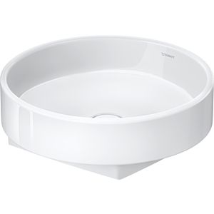 Duravit Balcoon countertop washbasin 240945AA79 45x45cm, without tap hole, overflow, white high gloss