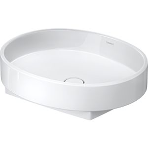 Duravit Balcoon countertop washbasin 241055AA79 55x45cm, without tap hole, overflow, white high gloss