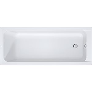 Duravit D-Code bathtub 700670000000000 reduced rim height 25mm, white, 1700x700mm