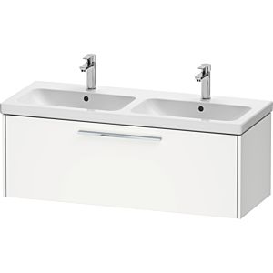Duravit D-Code double vanity unit DC4669010180000 White Matt, Wall-mounted, Pull-out 1, 1184x400x460 mm