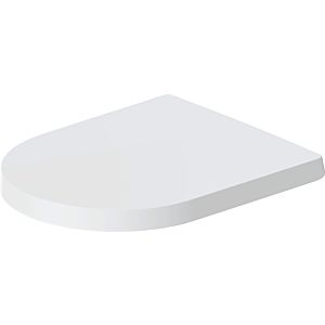 Duravit Me by Starck WC seat 0020093200 stainless steel hinges, with soft-close mechanism, removable, white satin finish