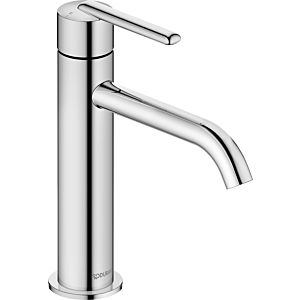Duravit Balcoon Waschtischarmatur M BA1023002010 FreshStart und MinusFlow, Ausladung 138mm, ohne Zugstangen-Ablaufgarnitur, chrom Hochglanz