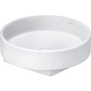 Duravit Balcoon countertop washbasin 240945AC79 45x45cm, without tap hole, overflow, white satin finish