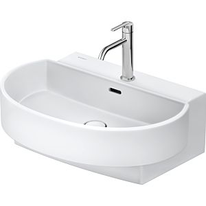 Duravit Balcoon washbasin 241165AC00 65 x 48 cm, white silk matt, with tap hole, overflow, tap hole bank