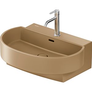 Duravit Balcoon washbasin 241165AM00 65 x 48 cm, Clay terra matt, with tap hole, overflow, tap hole bank