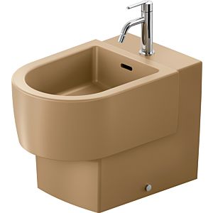 Duravit Balcoon Stand-Bidet 272610AM00 37x57cm, with tap hole, overflow, Clay terra matt