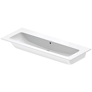 Duravit furniture washbasin 2361120060 123x49cm, without tap hole, with overflow, with tap hole bank, white