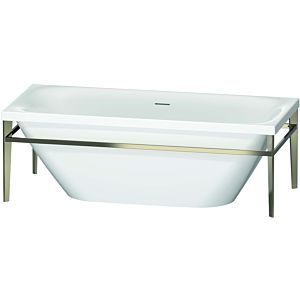 Duravit XViu Rechteck-Badewanne 700443000B10000 180 x 80 x 46 cm, freistehend, weiß, Metallgestell champagner matt