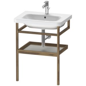 Duravit DuraStyle porte-serviettes DS988100777 59 x 44 cm, gris béton mat / noyer américain, avec étagère