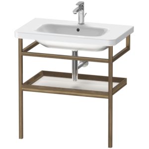 Duravit DuraStyle porte-serviettes DS988202277 74 x 44 cm, blanc brillant / noyer américain, avec étagère