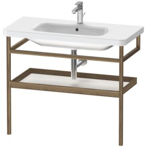 Duravit DuraStyle porte-serviettes DS988302277 94 x 44 cm, blanc brillant / noyer américain, avec étagère