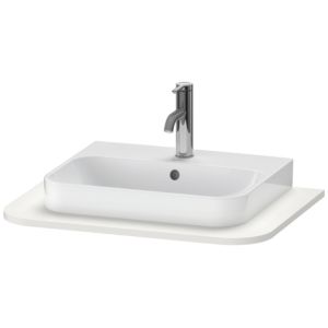 Console de lavabo Duravit Happy D.2 Plus HP031B03939 65x48cm, avec 1 découpe, nordic blanc