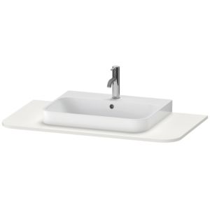 Duravit Happy D.2 lavabo console HP031E03939 100 x 55 cm, avec 2000 découpe, mat de soie blanche nordique