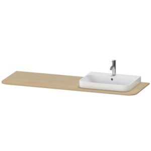 Duravit Happy D.2 Waschtisch-Konsole HP031HR7171 160 x 55 cm, mit 1 Ausschnitt, Rechts, mediterrane Eiche