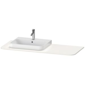 Duravit Happy D.2 washbasin console HP031KL2222 130 x 55 cm, with 2000 cut-out, left, white high gloss