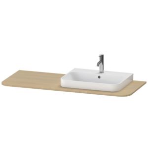 Duravit Happy D.2 Waschtisch-Konsole HP031KR7171 130 x 55 cm, mit 1 Ausschnitt, Rechts, mediterrane Eiche