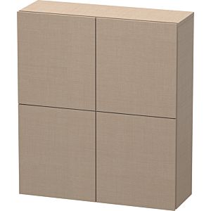 Duravit L-Cube armoire moyenne haute LC116707575 70x24,3x80cm, 2 portes, lin