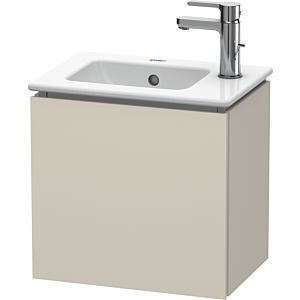 L-Cube Duravit vasque LC6272R9191 42x29,4x40cm, suspendu, porte à droite, taupe mat