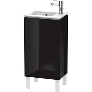 L-Cube Duravit vasque LC6273R4040 42x29,4x70,4cm, debout, porte à droite, noir brillant