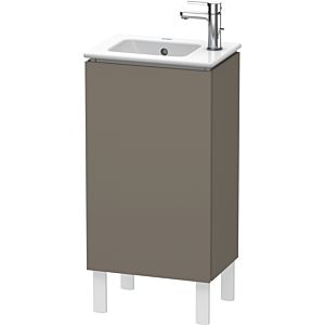 L-Cube Duravit vasque LC6273R9090 42x29,4x70,4cm, debout, porte à droite, flanelle gris soie mat