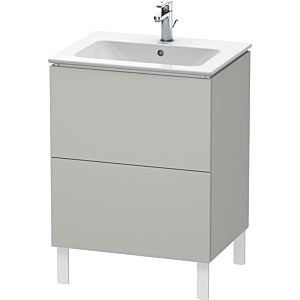 Duravit L-Cube vanity unit LC662500707 62 x 48, 2000 cm, concrete gray matt, 2 pull-outs, standing