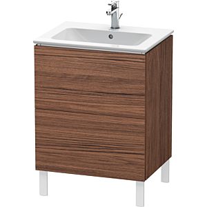 L-Cube Duravit vasque LC662502121 62 x 48, 2000 cm, noyer foncé, 2 coulissants, debout