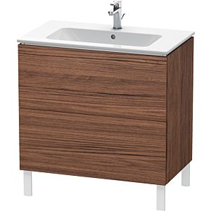 L-Cube Duravit vasque LC662602121 82 x 48, 2000 cm, noyer foncé, 2 coulissants, debout