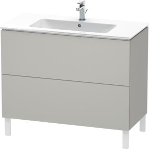 Duravit L-Cube vanity unit LC662700707 102 x 48, 2000 cm, concrete gray matt, 2 pull-outs, standing