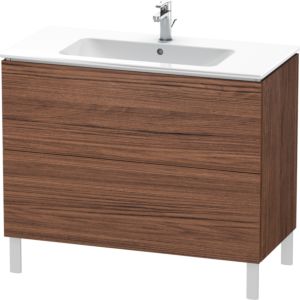 Duravit L-Cube Waschtisch-Unterschrank LC662702121 102 x 48,1 cm, nussbaum dunkel, 2 Auszüge, stehend