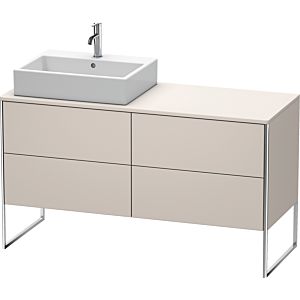 Duravit XSquare Waschtisch-Unterschrank XS4923L9191 1400x538x548mm, 4 Auszüge, links, Taupe
