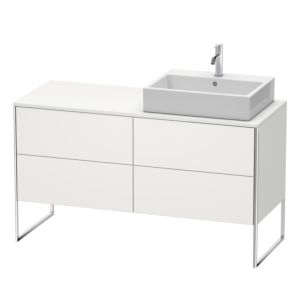 Duravit XSquare Duravit XS4923R3939 140x53.8x54.8cm, 4 tiroirs, droite, blanc nordique satiné