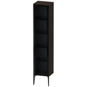 Duravit XViu XV1375RB269 40x36x177cm, porte en verre, noir mat, porte à droite, noyer brossé