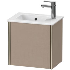 Duravit XViu Waschtisch-Unterschrank XV4024LB175 41x29x40cm, wandhängend, champagner matt, Anschlag links, leinen