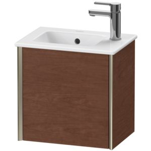 Duravit XViu vanity unit XV4024RB113 41x29x40cm, wall-hung, matt champagne, stop on the right, American walnut