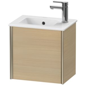 Duravit XViu Waschtisch-Unterschrank XV4024RB171 41x29x40cm, wandhängend, champagner matt, Anschlag rechts, mediterrane eiche