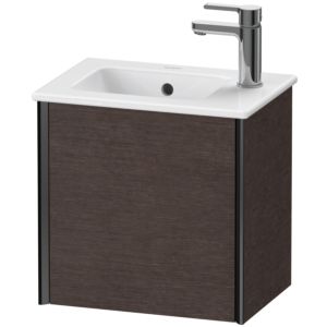 Duravit XViu vanity unit XV4024RB272 41x29x40cm, wall-hung, matt black, stop on the right, brushed dark oak