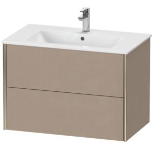Duravit XViu vanity unit XV41260B175 81 x 56 x 48 cm, linen, 2 drawers, wall-hung, matt champagne