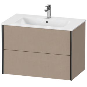 Duravit XViu vanity unit XV41260B275 81 x 56 x 48 cm, linen, 2 drawers, wall-hung, matt black
