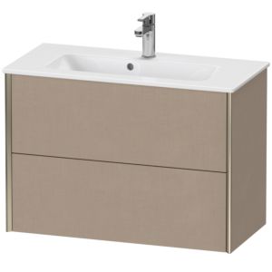 Duravit XViu Waschtisch-Unterschrank XV41790B175 81 x 56 x 39 cm, leinen, 2 Schubkästen, wandhängend, champagner matt