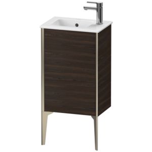 Duravit XViu Waschtisch-Unterschrank XV4480LB169 41x29x59,4cm, stehend, champagner matt, Anschlag links, nussbaum gebürstet