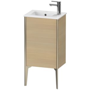 Duravit XViu Waschtisch-Unterschrank XV4480LB171 41x29x59,4cm, stehend, champagner matt, Anschlag links, mediterrane eiche