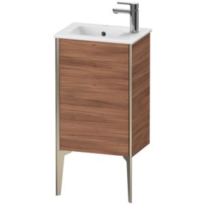 Duravit XViu vanity unit XV4480LB179 41x29x59.4cm, standing, matt champagne, hinged left, natural walnut