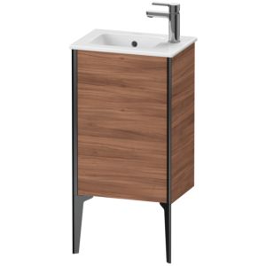 Duravit XViu vanity unit XV4480LB279 41x29x59.4cm, standing, matt black, hinged left, natural walnut