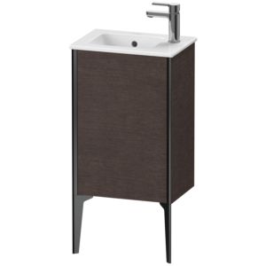 Duravit XViu vanity unit XV4480RB272 41x29x59.4cm, standing, matt black, stop on the right, brushed dark oak