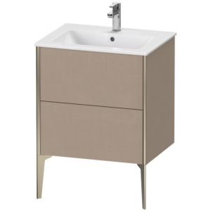 Duravit XViu vanity unit XV44810B175 61 x 59.4 x 48 cm, linen, 2 pull-outs, standing, matt champagne