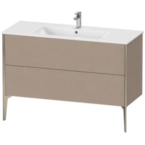 Duravit XViu vanity unit XV44840B175 121 x 59.4 x 48 cm, linen, 2 pull-outs, standing, matt champagne