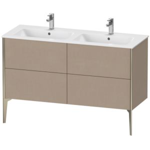 Duravit XViu Waschtisch-Unterschrank XV44850B175 128x48x59,4cm, 4 Auszüge, stehend, champagner matt, leinen