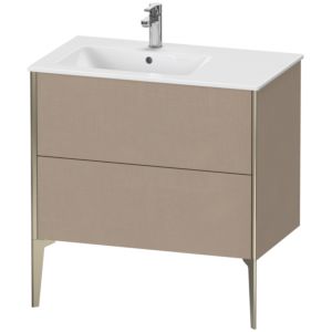 Duravit XViu vanity unit XV44860B175 81x48x59.4cm, 2 pull-outs, basin on the left, matt champagne, linen